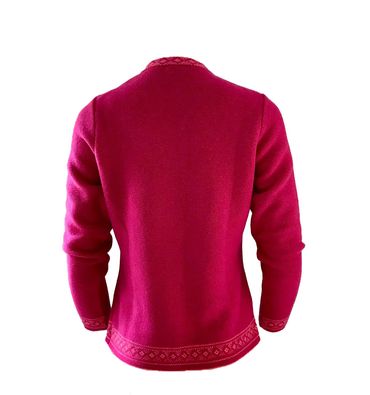 Pezzo D'oro Damentrachtenstrickjacke pink, reine Merinowolle,nachhaltig aus Bayern Blitzangebot