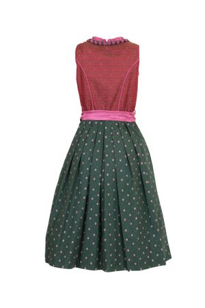 Pezzo D'oro Designerdirndl, Festtagsddirndl, Midilänge, rot/grün/erika Kostenloser Versand international
