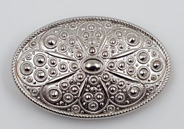 Pezzo D'oro Dirndlschließe, Trachtenspangerl,Schürzenschließe,silber Auslauf