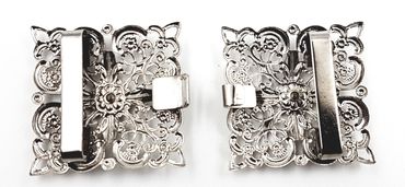 Pezzo D'oro Dirndlspangerl,Schürzenschließe,Swarovskistein,silber 2 tlg im Angebot