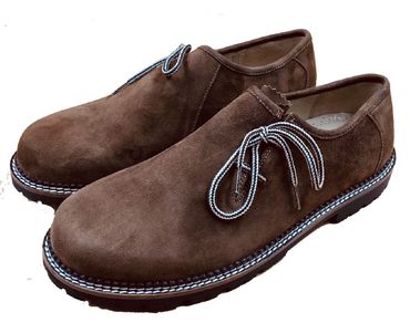 Pezzo D'oro Haferlschuh in Antik Finish braun,Schnürschuh,echt Leder, Rabatt
