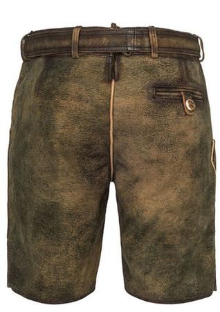 Pezzo D'oro Herren Lederhose von Hammerschmid, braun antik,softes Ziegenleder Versandkostenfrei
