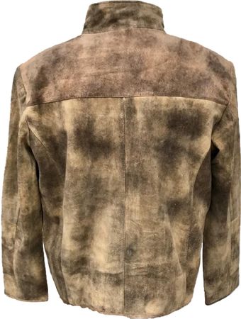 Pezzo D'oro Herrenlederjacke,Velourleder, Lammnappaleder in antik Finish, Farbe olivbraun, auch in großen Größen bis Gr 62 Exklusivangebot
