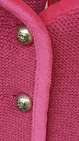 Pezzo D'oro Mädchen Trachtenjacke aus Strick in Wolle von Pezzo D&#039;oro Farbe pink Exklusive Angebote