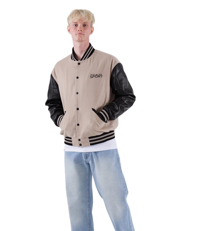 Picaldi Sweatjacket College Jacke TIGER Beige Auslauf