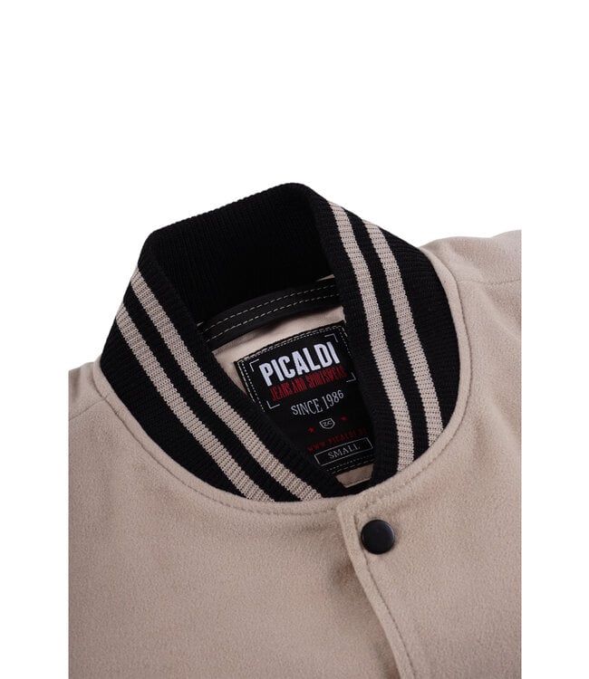 Picaldi Sweatjacket College Jacke TIGER Beige Auslauf