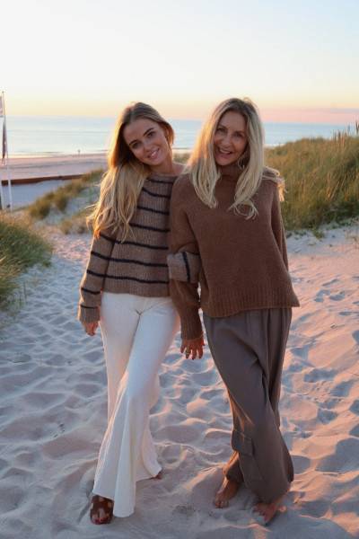 Sosue Pullover Sailor Stripes Taupe Blue Exklusive Angebote