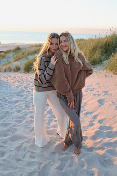 Sosue Pullover Sailor Stripes Taupe Blue Exklusive Angebote