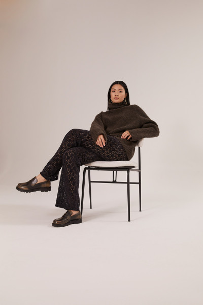 Sosue Lace Pants Black 50% Rabatt mit kostenlosem Versand
