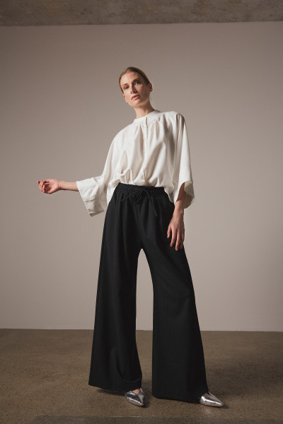 Sosue Pants Pinstripe Black Clearance-Verkauf