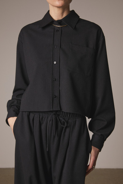 Sosue Pants Pinstripe Black Clearance-Verkauf