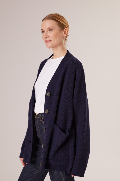 Sosue Rip Cardigan darkblue Günstig kaufen