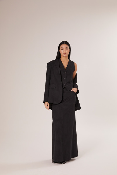 Sosue Pinstripe Blazer Black Versandkostenfrei