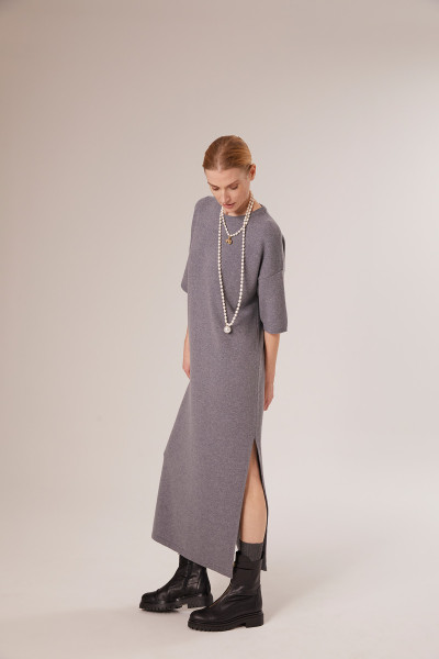 Sosue Short Sleeve Dress Grey Zeitlich begrenztes Angebot