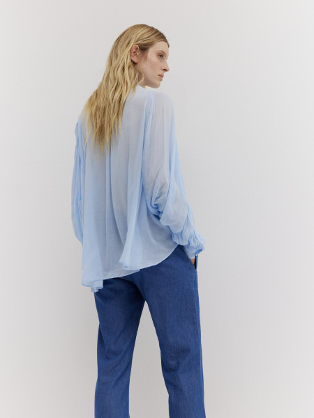 Sosue Bluse Ibiza Light Blue Tiefpreis
