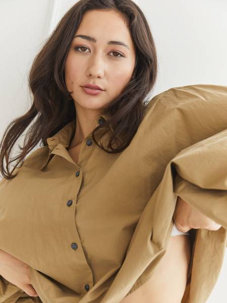 Sosue Bluse Antonia Khaki Sonderangebot der Fabrik