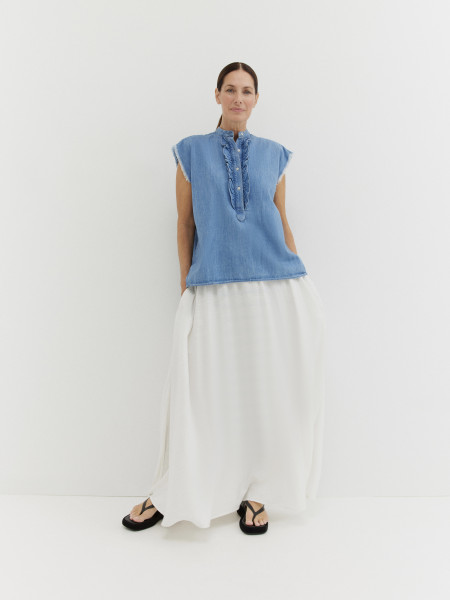 Sosue Bluse Barcelona Denim Schlussverkauf
