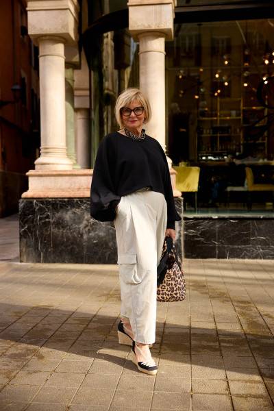 Sosue Pullover Antonia Cropped Black Kostenloser Versand