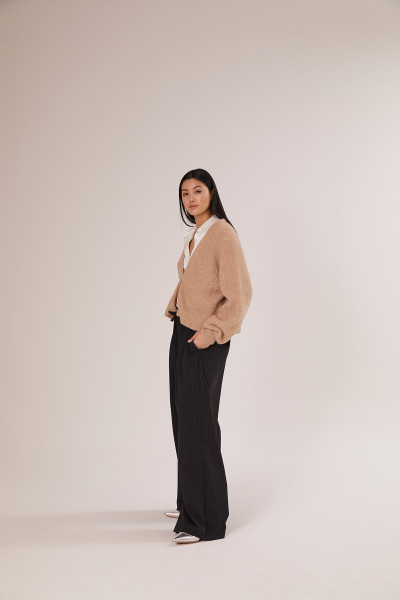 Sosue Antonia Short Cardigan Toffee Cyber Monday