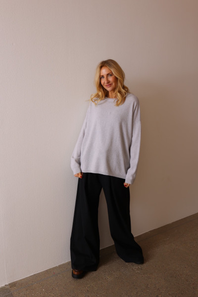 Sosue Wrap Pullover Light Grey Jubiläumsangebot