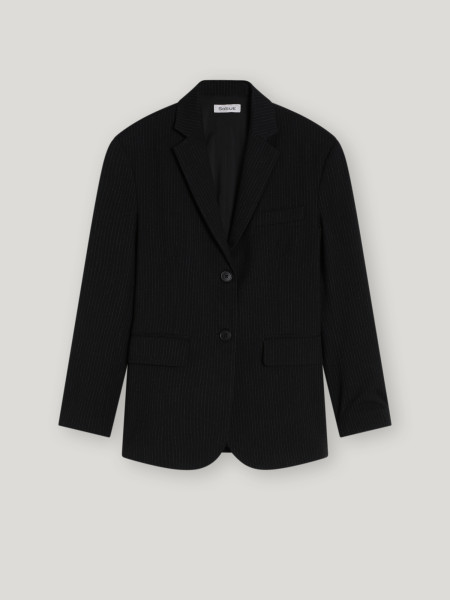 Sosue Pinstripe Blazer Black Tägliche Deals