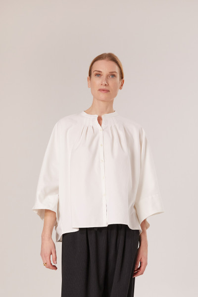 Sosue Flanell Cape White Neueste Stile