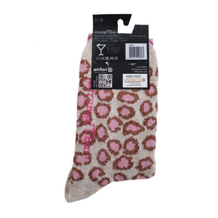 Strumpfbar Taiger Shot beigemelange-rose Online Outlet