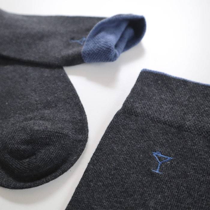 Strumpfbar Cotton Libre Anthrazit Melange/Jeansblau Riesige Rabatte