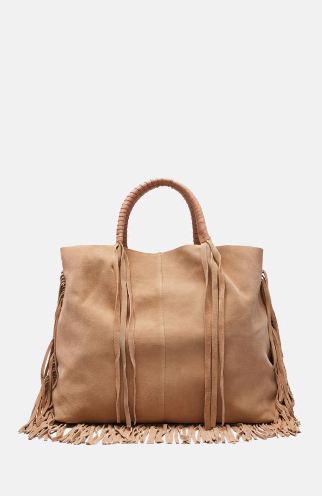 Stuff Maker Velours- Shopper in Sand Große Rabatte