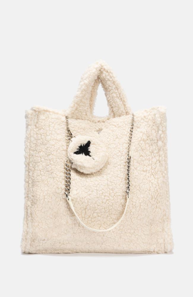 Stuff Maker Teddy Handbag in Weiß Valentinstagsangebot