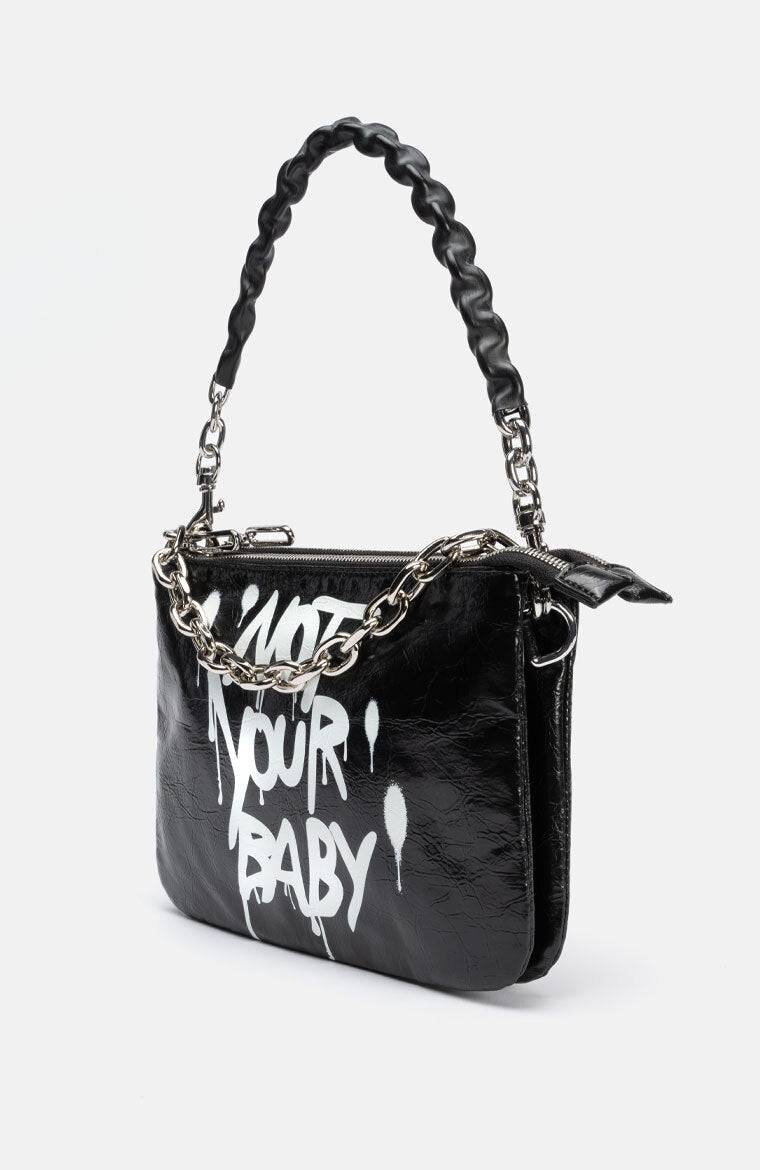 Stuff Maker Mini bag mit Print in Schwarz Lagerräumung